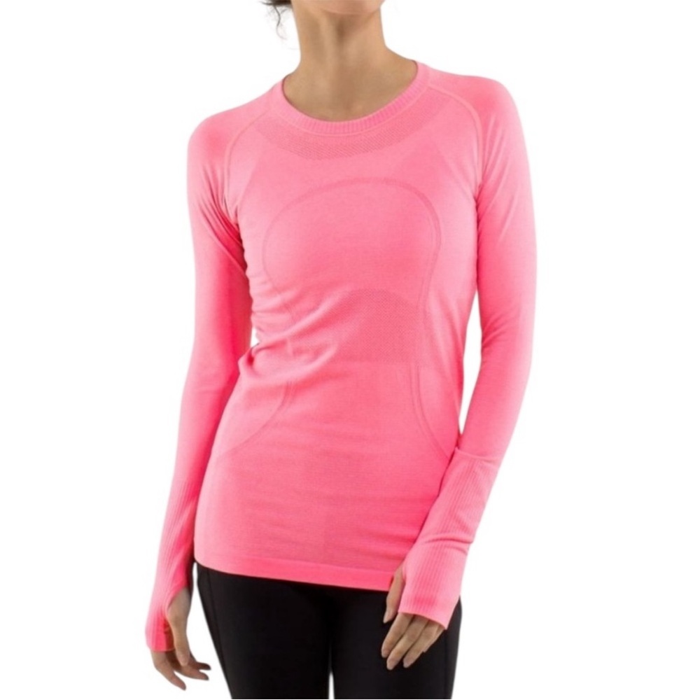 Lululemon swiftly long sleeve hot pink